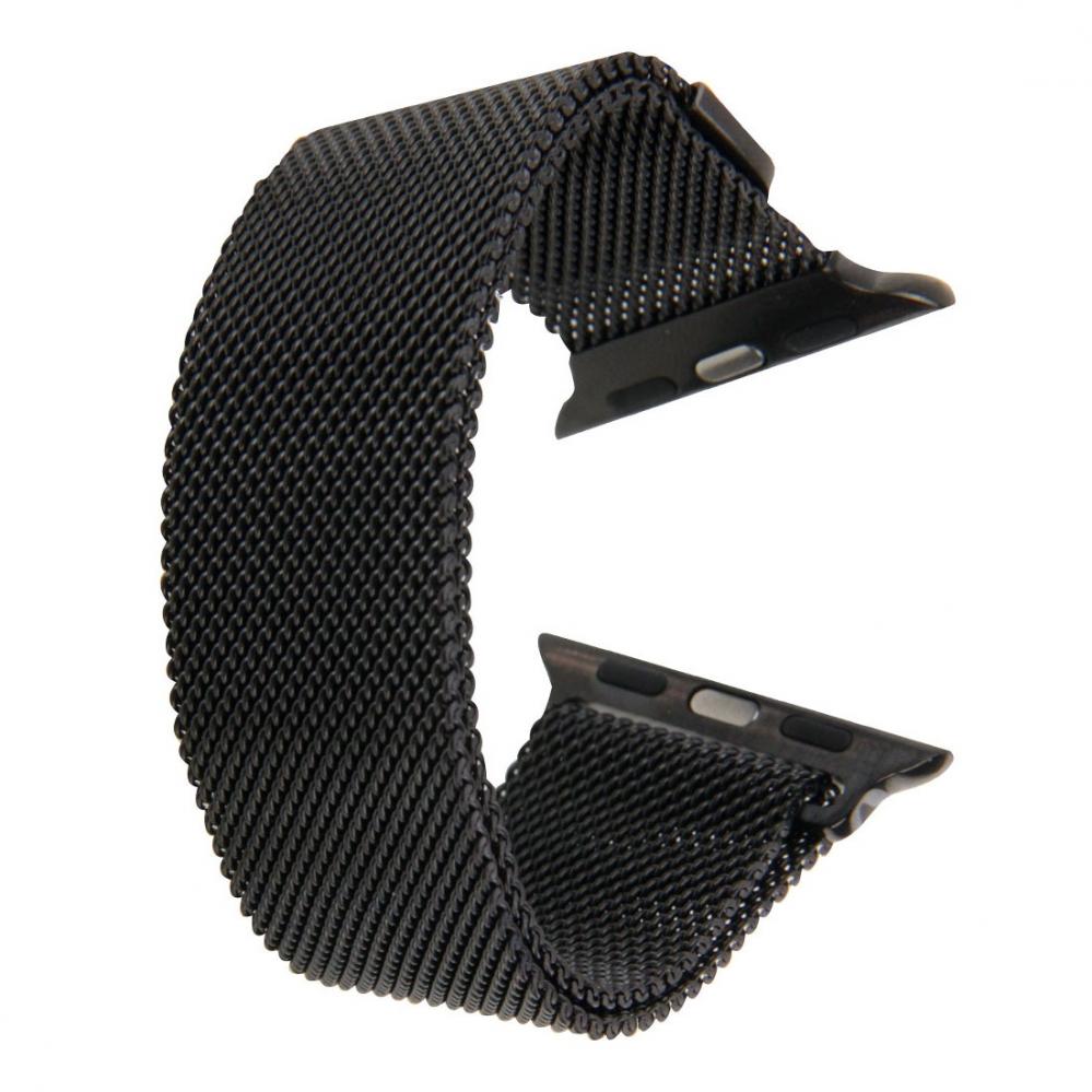  Metallarmband Milanese Loop Svart fr Apple Watch 42/44/45mm