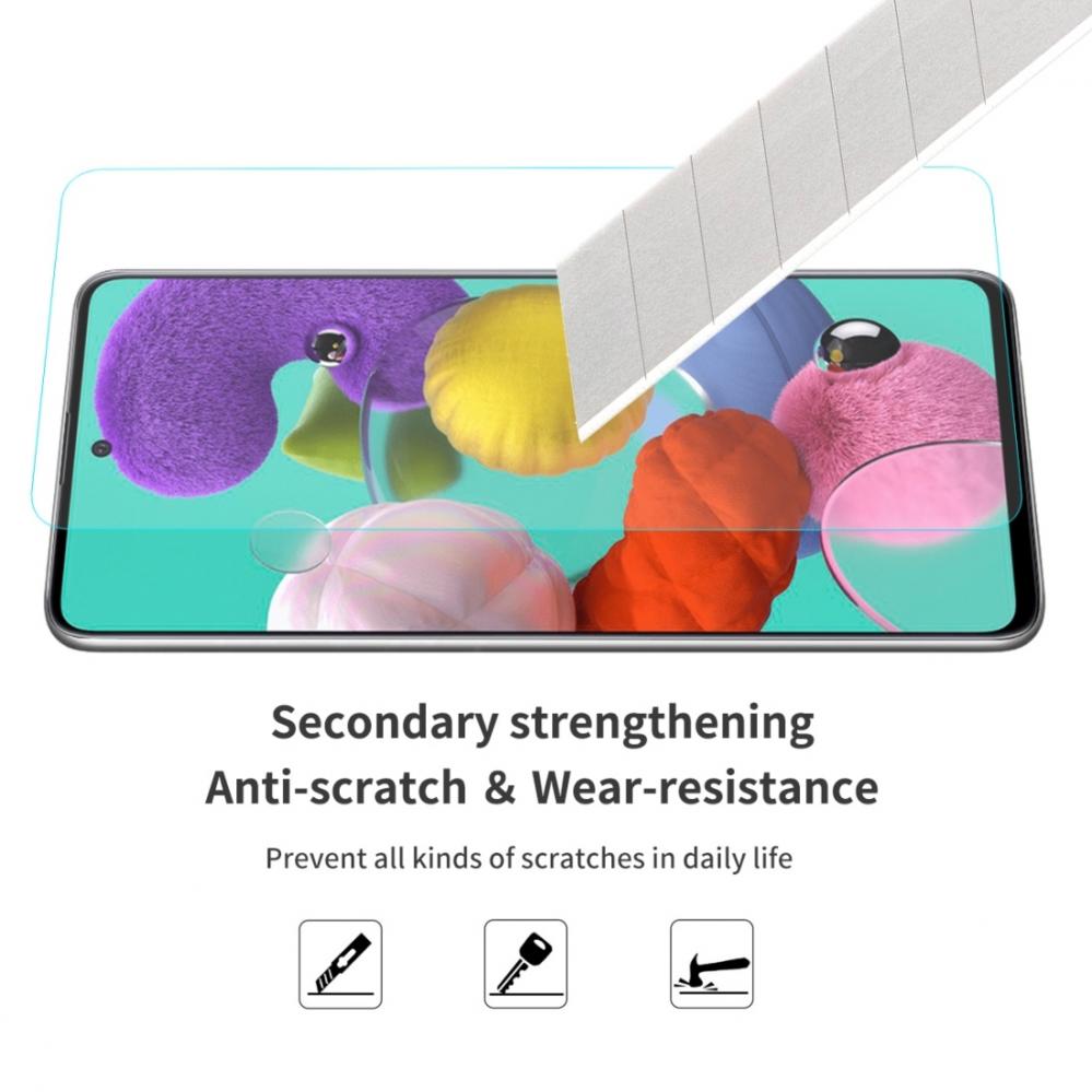  Displayskydd för Samsung Galaxy A51 av härdat glas