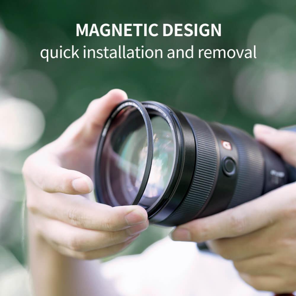 K&F Concept Magnetisk Black Mist 1/4 filter med adapterring & magnetlock
