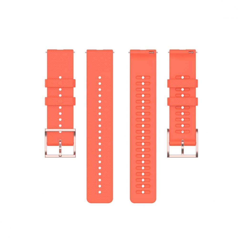  Silikonarmband Orange fr Smartwatch 20mm Universal modell