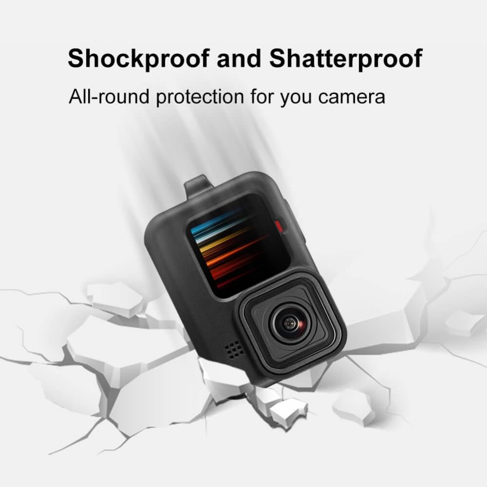 Puluz Silikonskydd med objektivlock för GoPro Hero9/ Hero10 Black