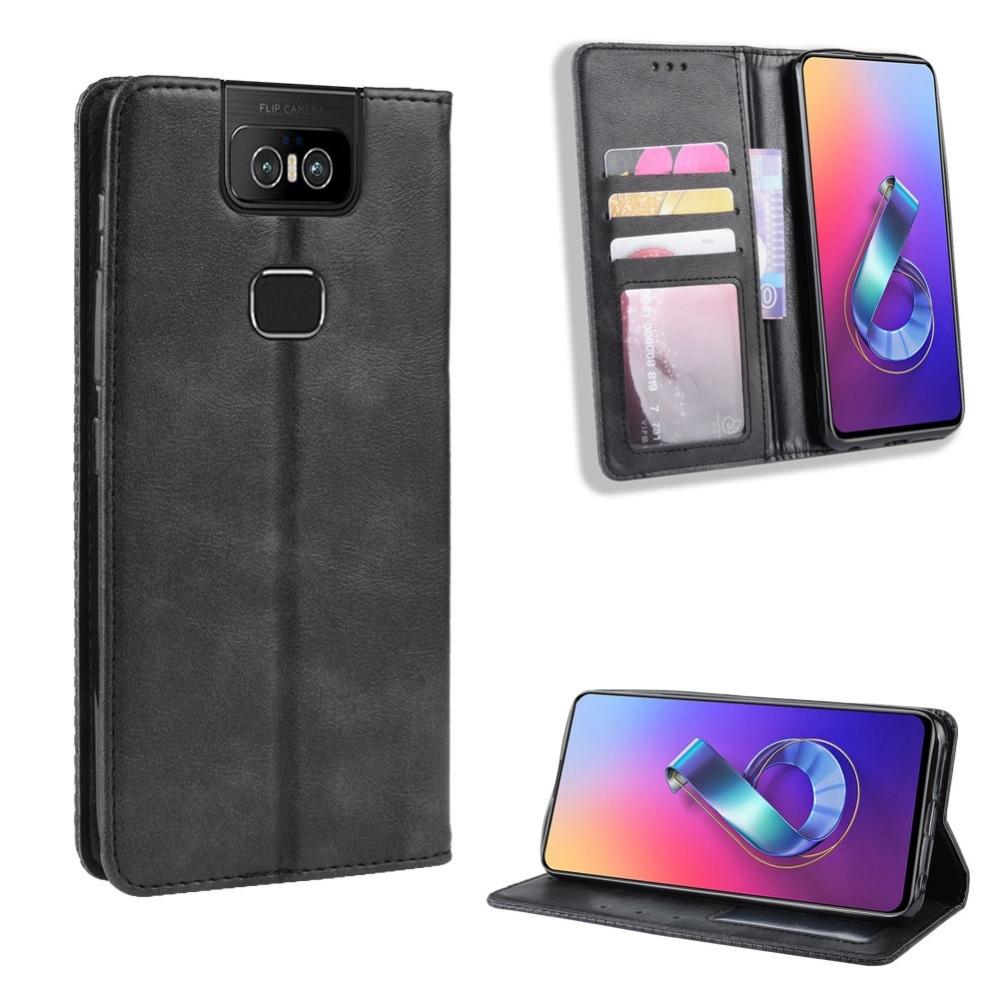 Plånboksfodral för ASUS Zenfone 6 ZS630KL Svart