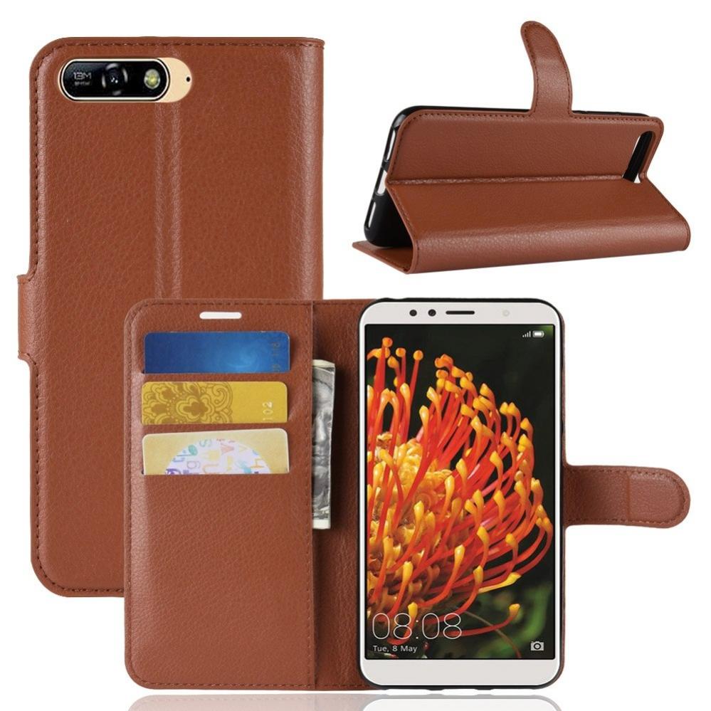 Plånboksfodral för Huawei Y6 (2018) Brun