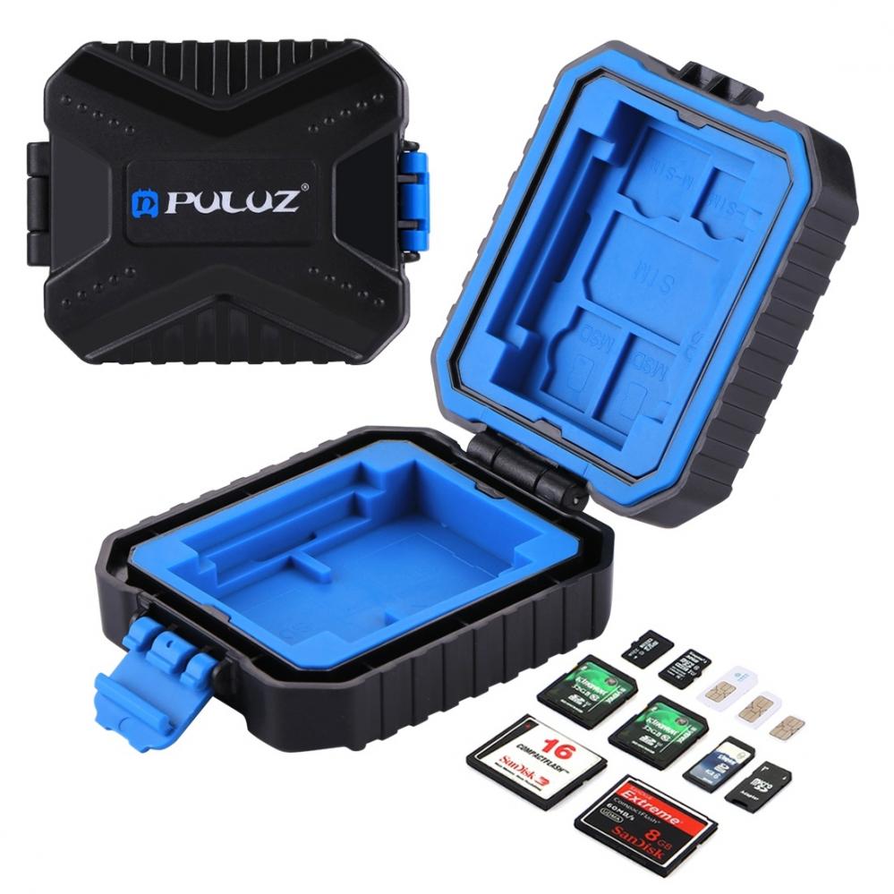 Puluz Minneskortsfodral för 3xSIM + 2xQD + 2xCF + 2xTF + 2xSD