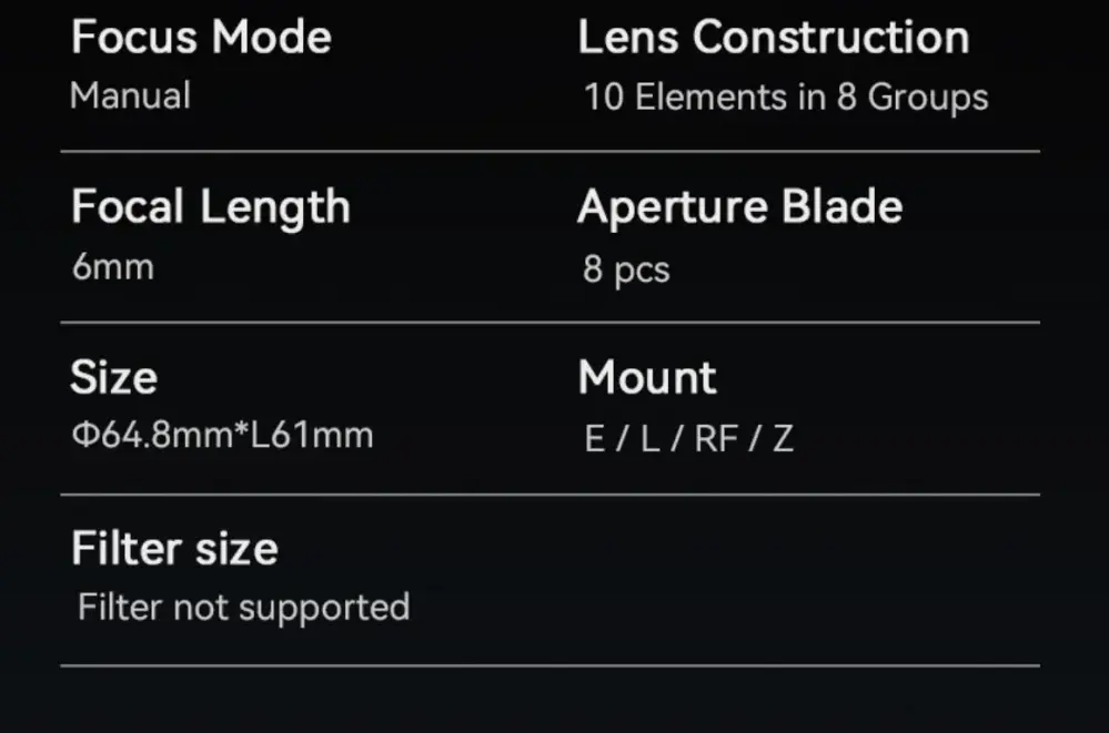  AstrHori 6mm f/2,8 Fisheye för Leica L (Fullformat, cirkulär bild) från Kamda – snabb leverans och trygg e-handel