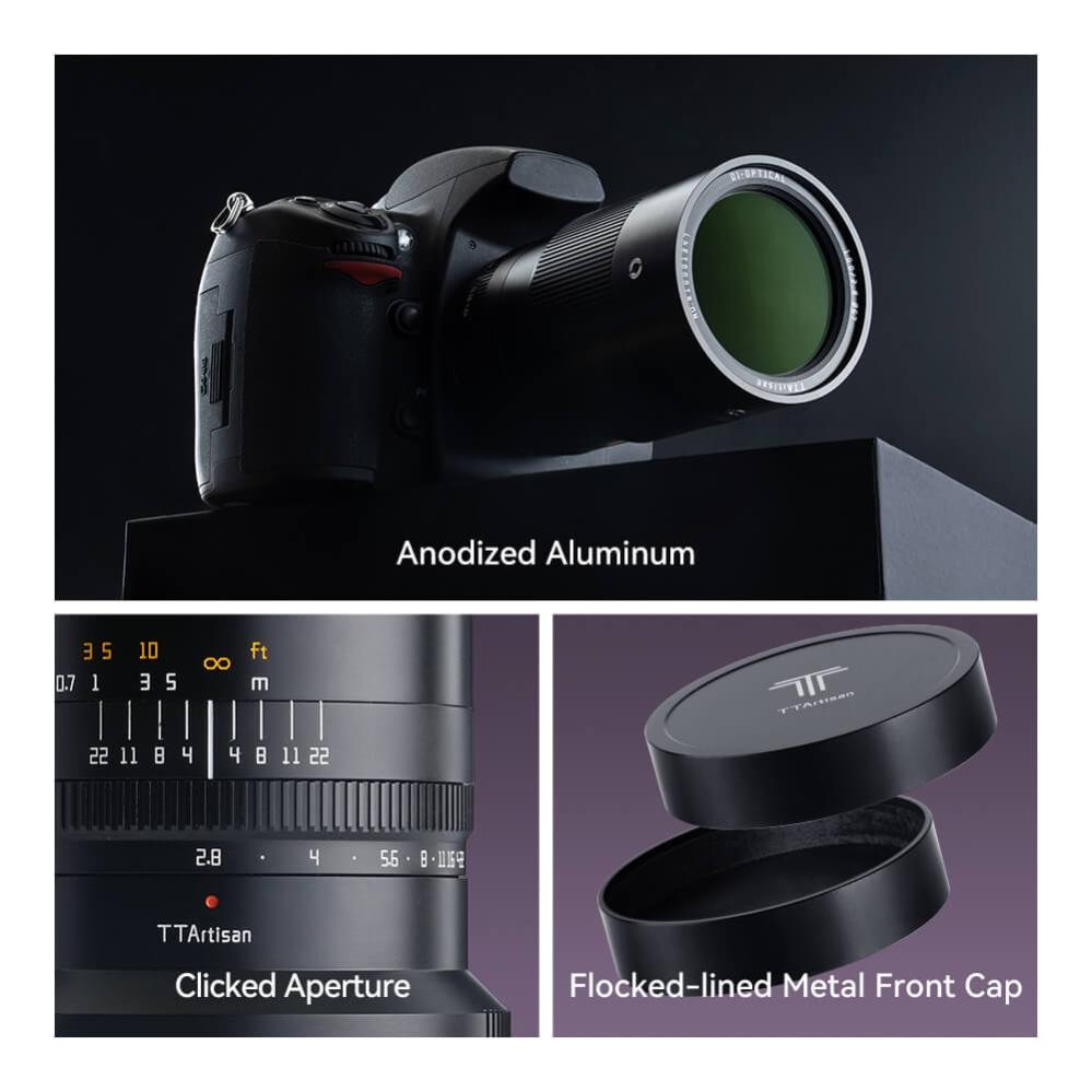 TTartisan 100mm f/2.8 Fullformat Makro 2x för Canon EOS EF-fäste