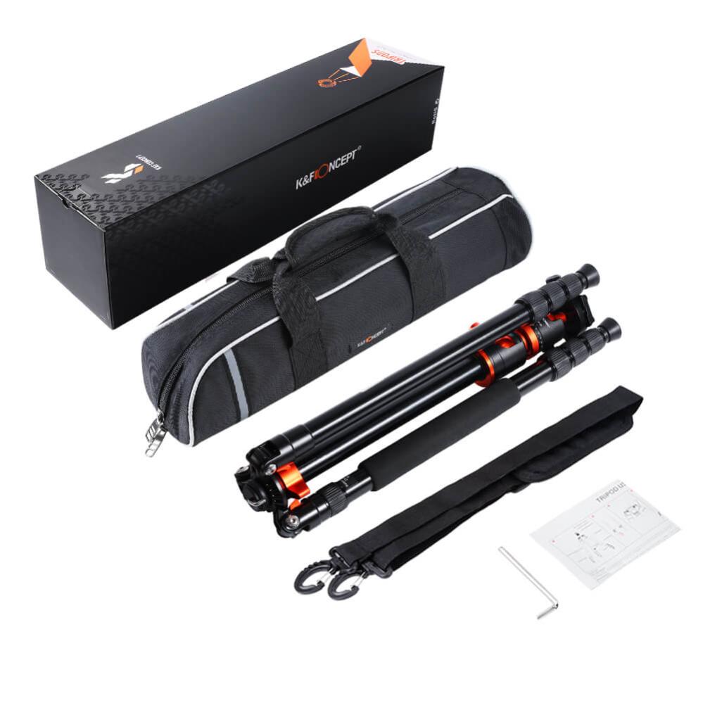  Returex K&F Concept Kamerastativ med kulled & fällbar mittpelare 185cm från Kamda – snabb leverans och trygg e-handel