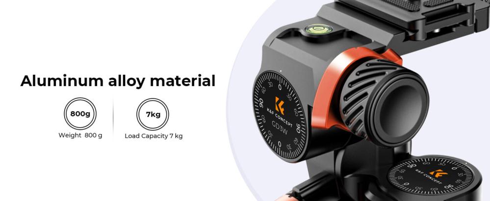  K&F Concept KF31.047 3-vägs Växelhuvud -Förpackningen något skadad