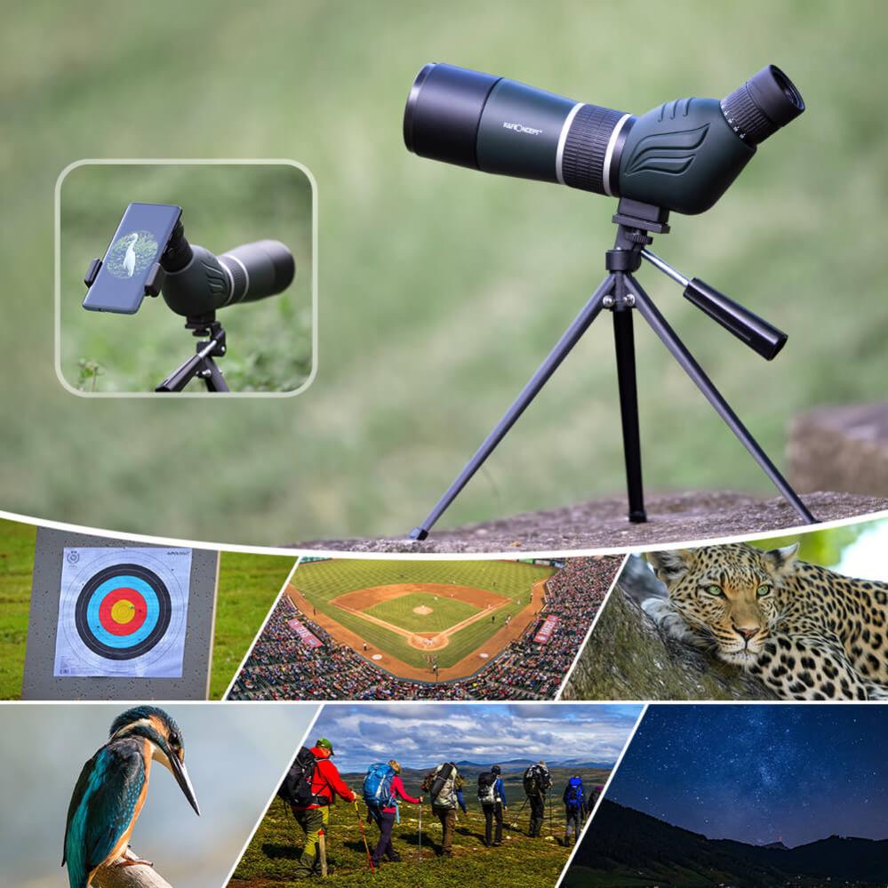 K&F Concept Tubkikare/Spottingscope/Telescope 20-60x med stativ