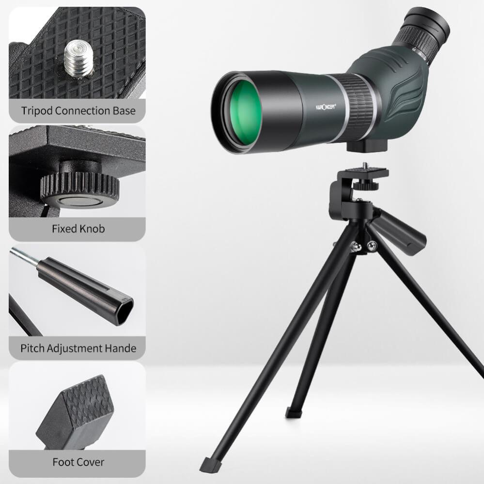 K&F Concept Tubkikare/Spottingscope/Telescope 20-60x med stativ