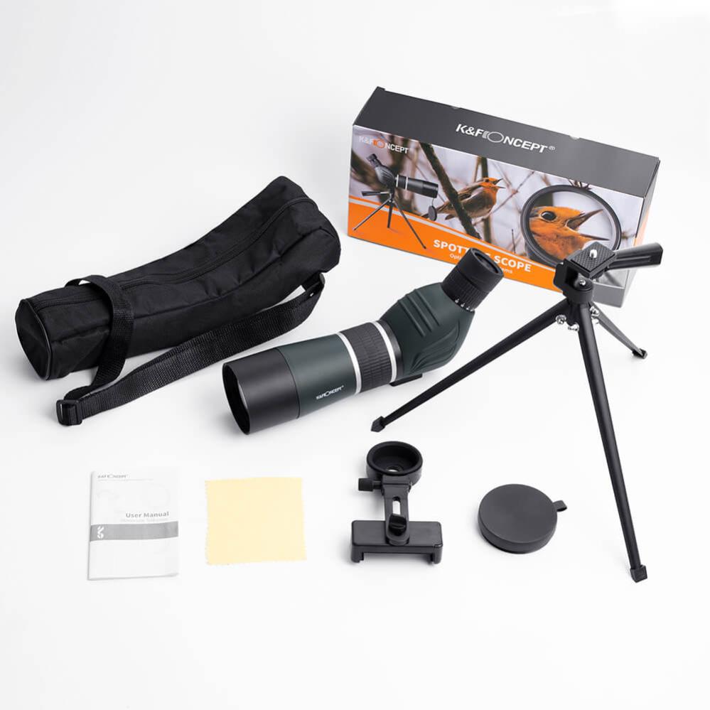 K&F Concept Tubkikare/Spottingscope/Telescope 20-60x med stativ