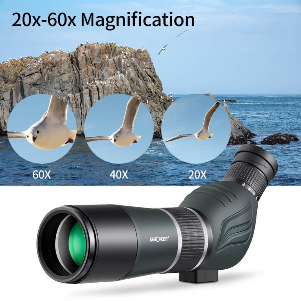 K&F Concept Tubkikare/Spottingscope/Telescope 20-60x med stativ