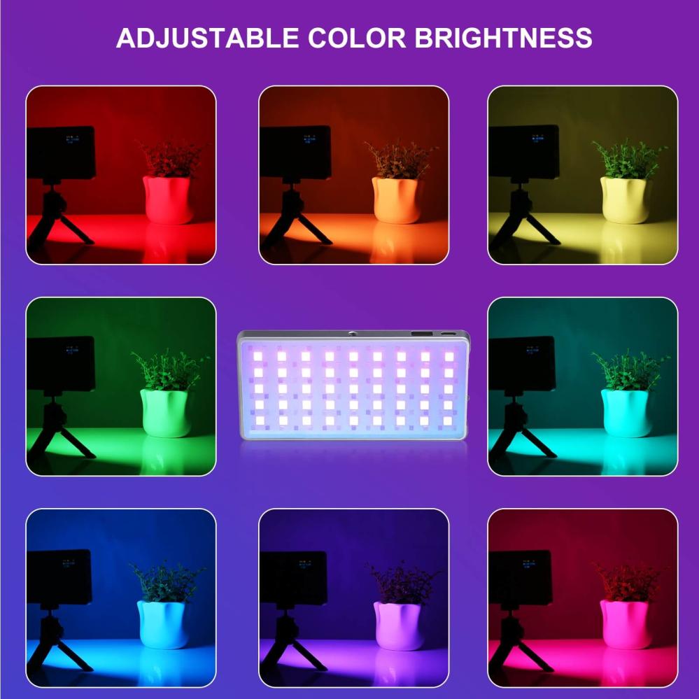 Puluz LED-panel/belysning för vlogg med inbyggt batteri