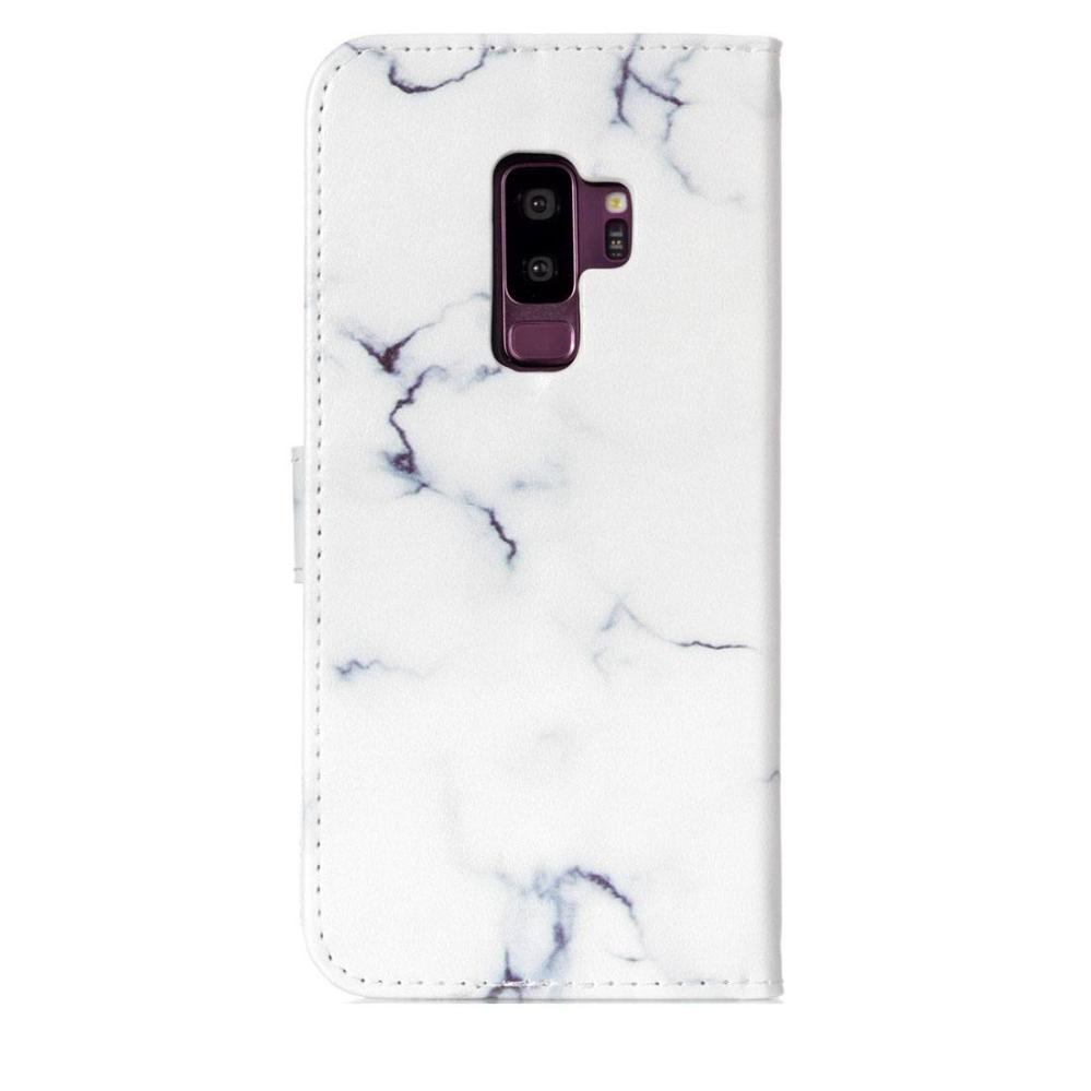 Plånboksfodral för Galaxy S9 Plus - Vit marmor