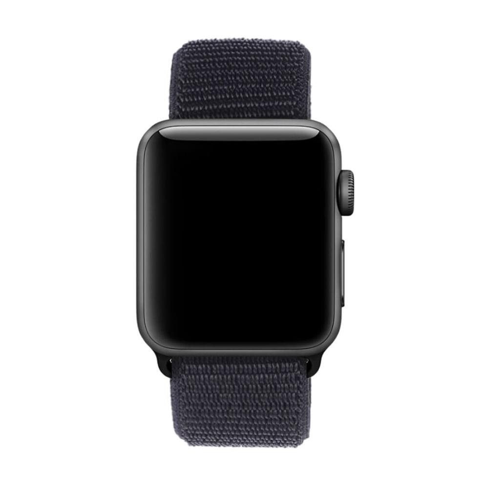  Nylonarmband Svart för Apple Watch 38/40/41mm med kardborreband från Kamda – snabb leverans och trygg e-handel