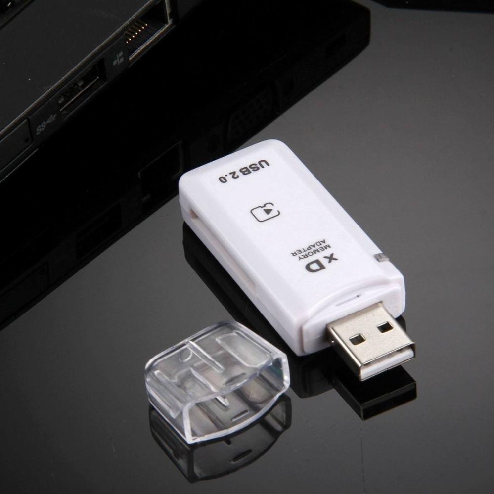  USB 2.0 xD-minneskortläsare (vit) från Kamda – snabb leverans och trygg e-handel
