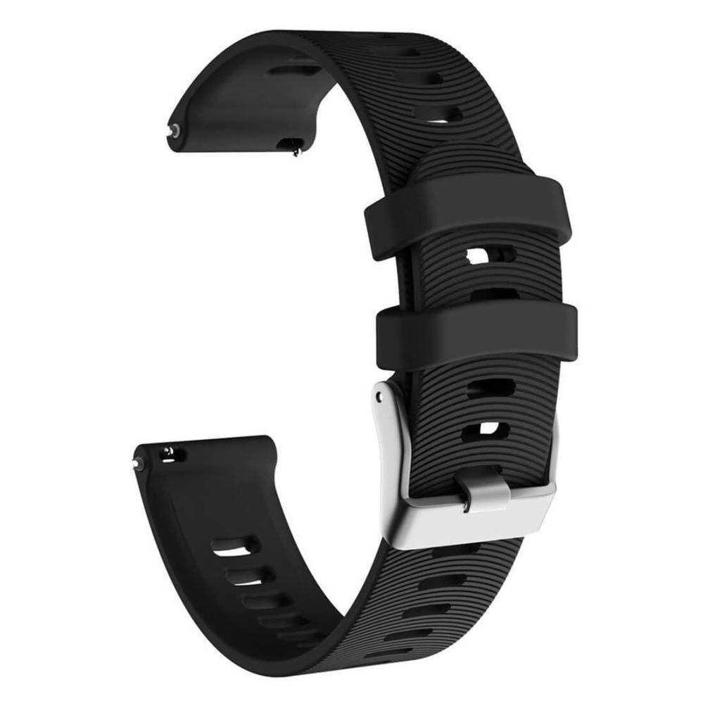 Silikonarmband Svart för Garmin Forerunner 245/645