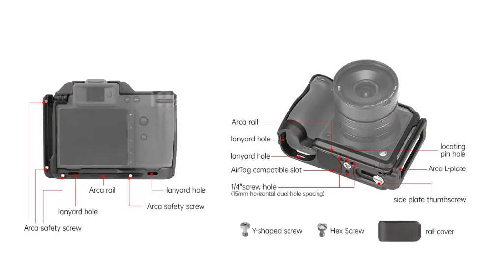  Falcam kamerabur för Hasselblad X2D / X2D II med Arca-Swiss L-platta från Kamda – snabb leverans och trygg e-handel