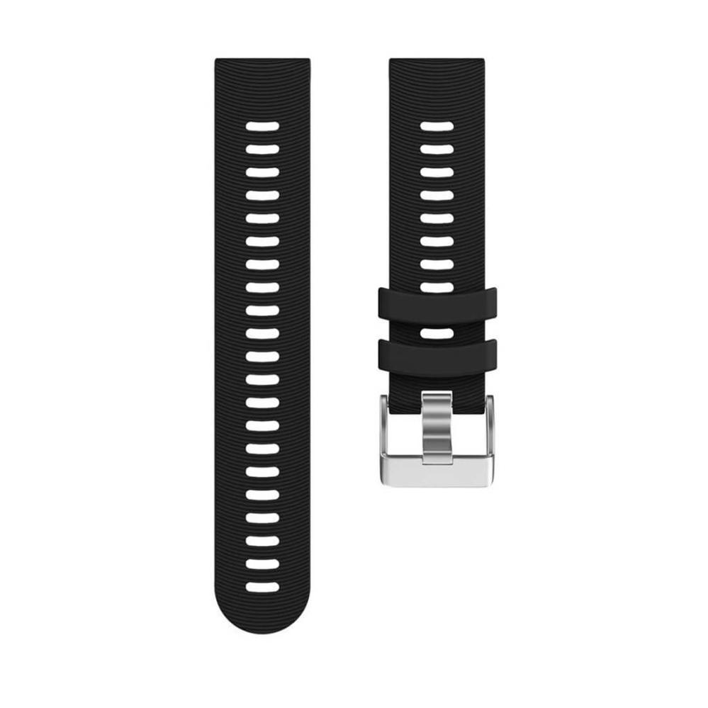 Silikonarmband Svart för Garmin Forerunner 245/645