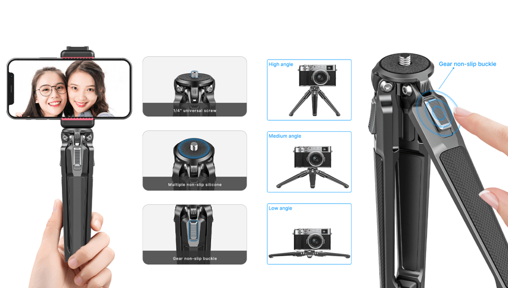 Ulanzi MT-37 Ministativ av aluminium 14.6cm