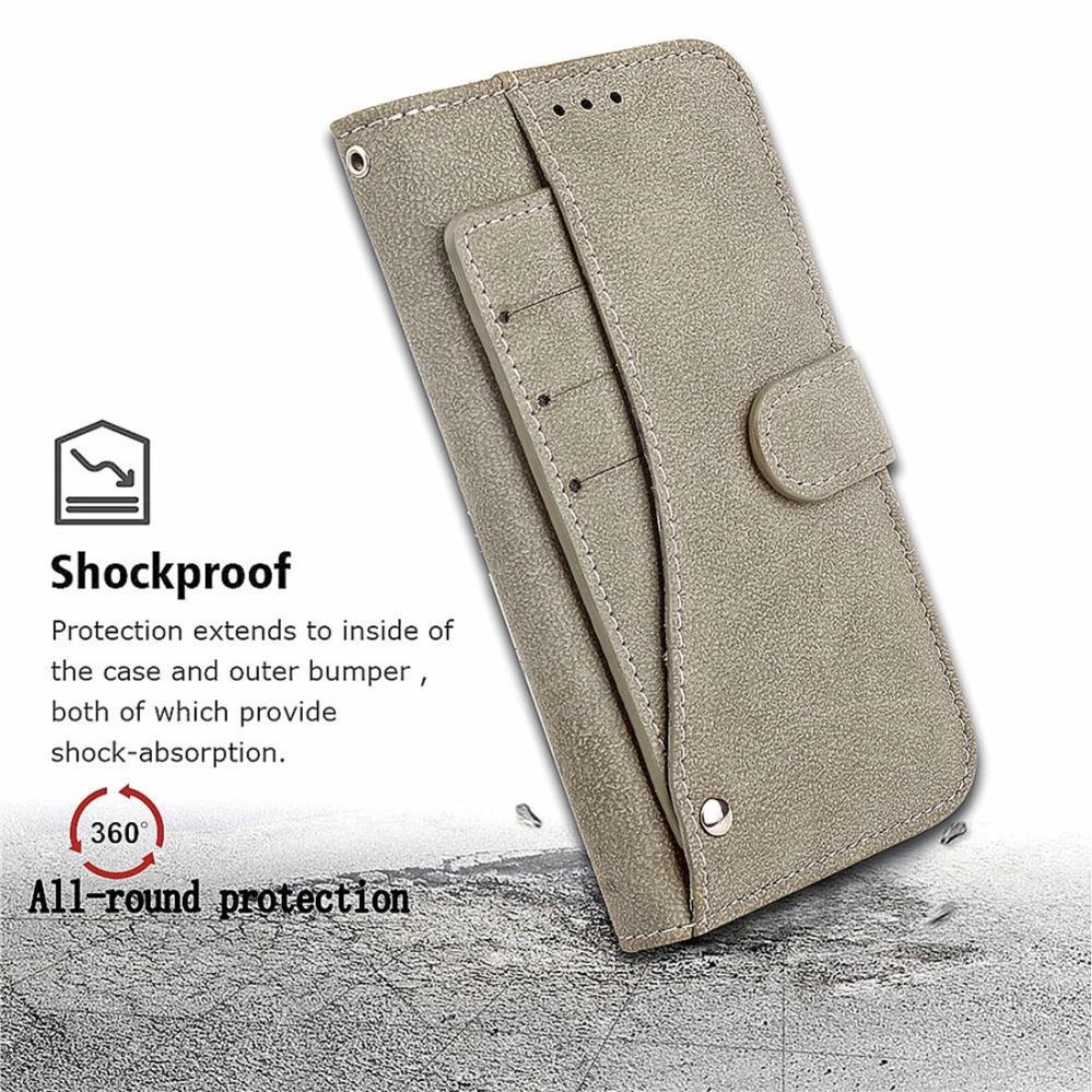 Plånboksfodral rosa för iPhone X/XS - Med kortplatser och sedelfack