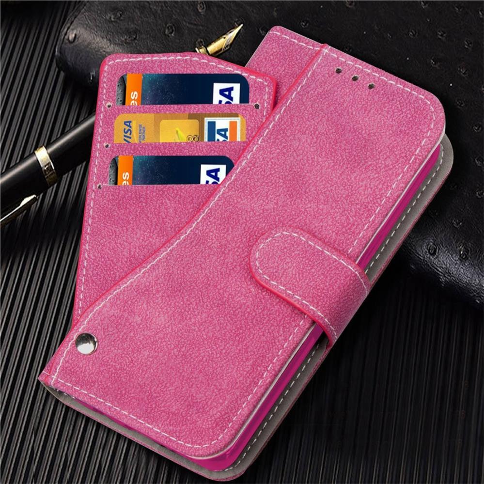 Plånboksfodral rosa för iPhone X/XS - Med kortplatser och sedelfack