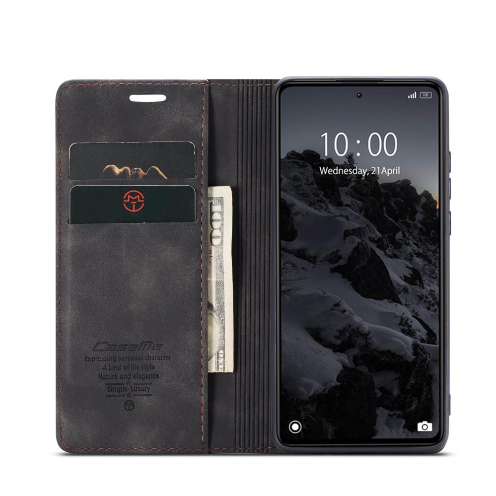 CaseMe Plånboksfodral med kortplats för Xiaomi Redmi Note 12 5G