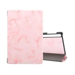  Fodral för Galaxy Tab S7 Plus S8 Plus T970 Rosa marmormönster