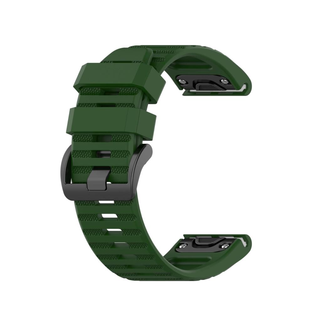 Silikonarmband Armegrön för Garmin Fenix 5X/6X/7X 26mm