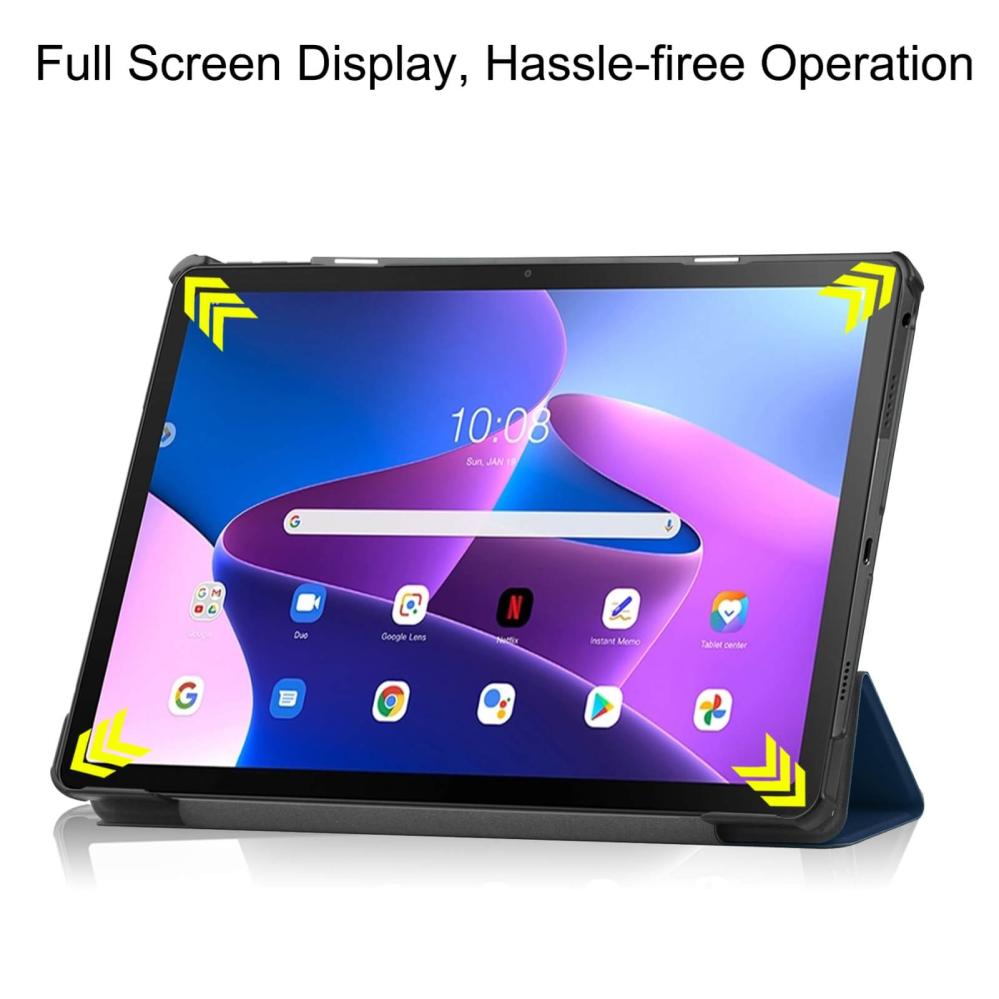 Fodral Blå för Lenovo Tab M10 Plus 3 Gen