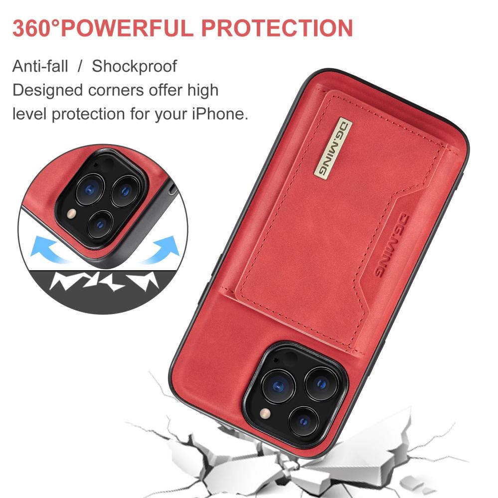 DG.MING 2 i 1 Vikbar plånbok & magnetiskt skal för iPhone 13 Pro