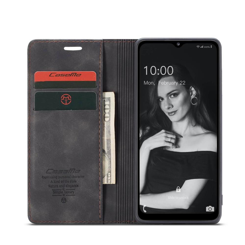 CaseMe Plånboksfodral Svart med kortplats för Galaxy A32 5G