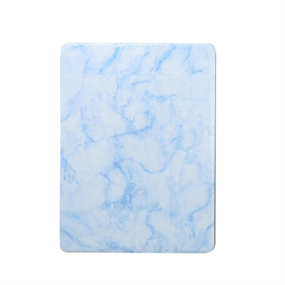 Fodral för iPad 10.2 med blå marmormönster