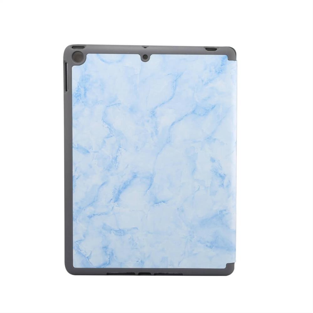 Fodral för iPad 10.2 med blå marmormönster