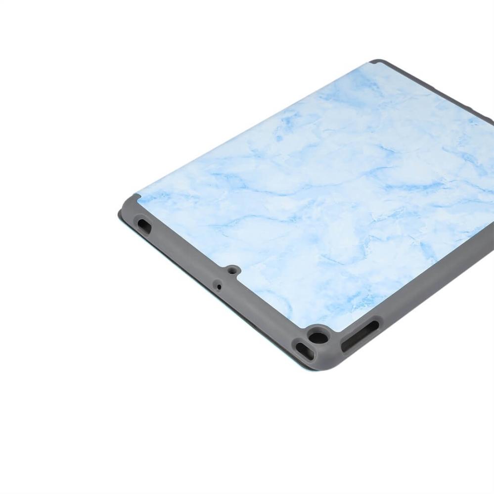Fodral för iPad 10.2 med blå marmormönster