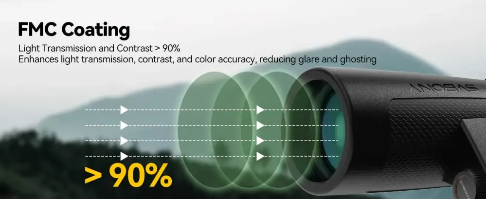 Svbony SV202 8x42 ED Kikare – avancerad optik med hög ljustransmission från Kamda – snabb leverans och trygg e-handel