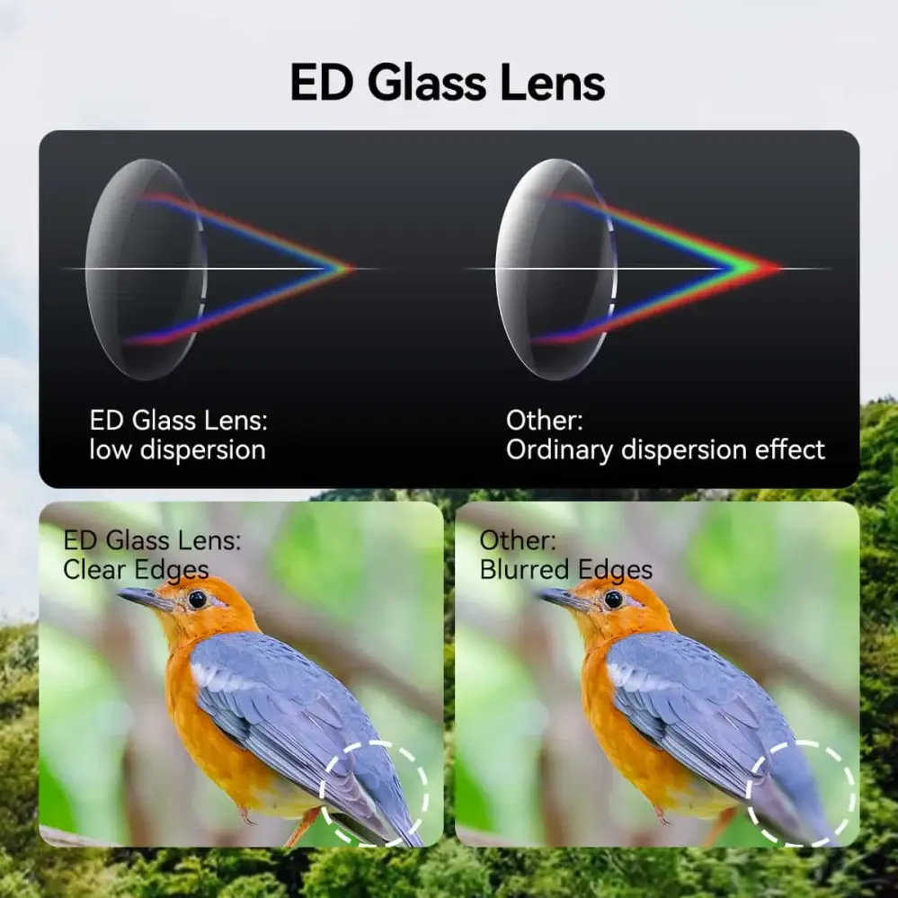 Svbony SV202 8x42 ED Kikare – avancerad optik med hög ljustransmission från Kamda – snabb leverans och trygg e-handel