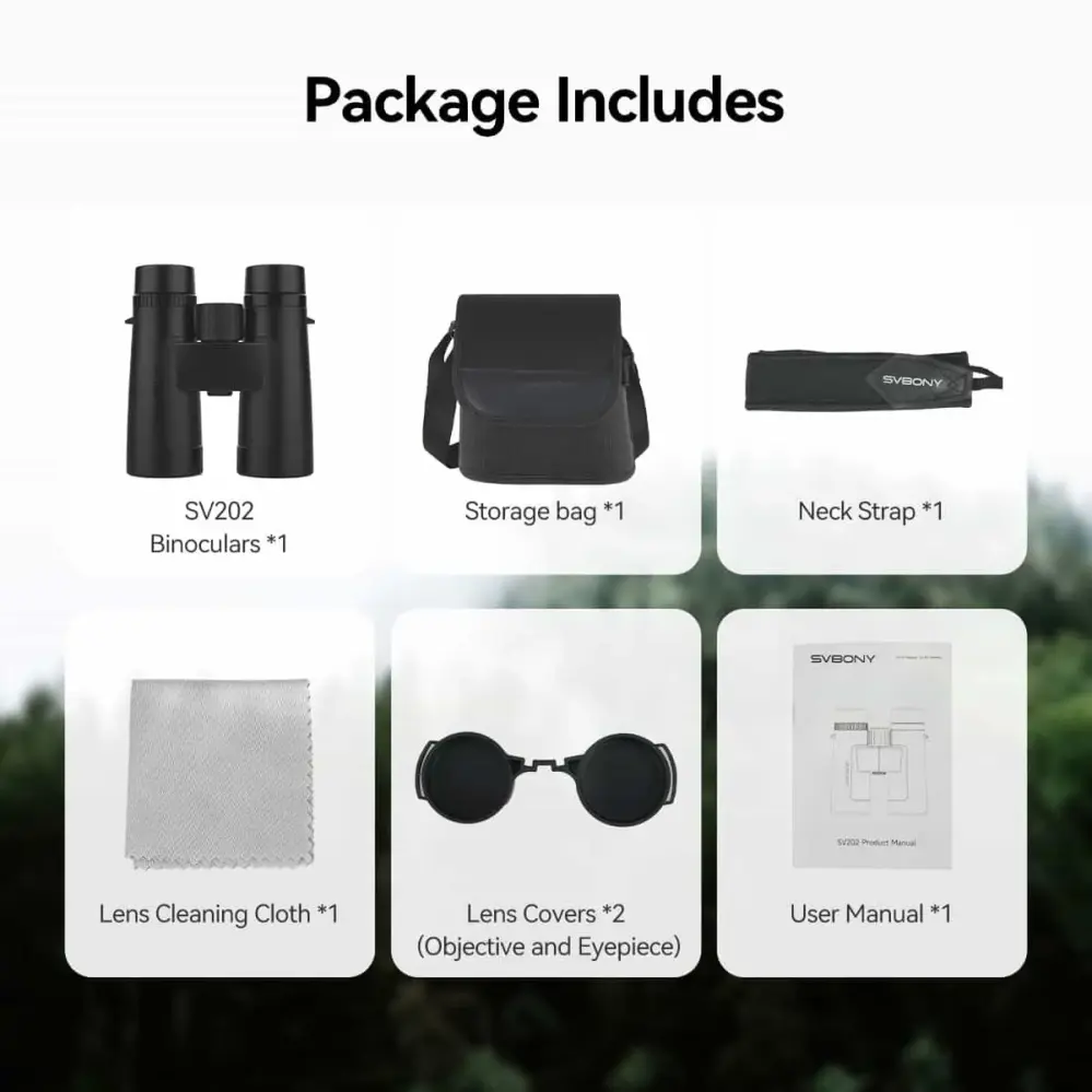 Svbony SV202 8x42 ED Kikare – avancerad optik med hög ljustransmission från Kamda – snabb leverans och trygg e-handel