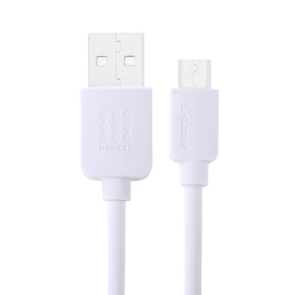 Haweel Micro USB till USB laddningskabel 3m