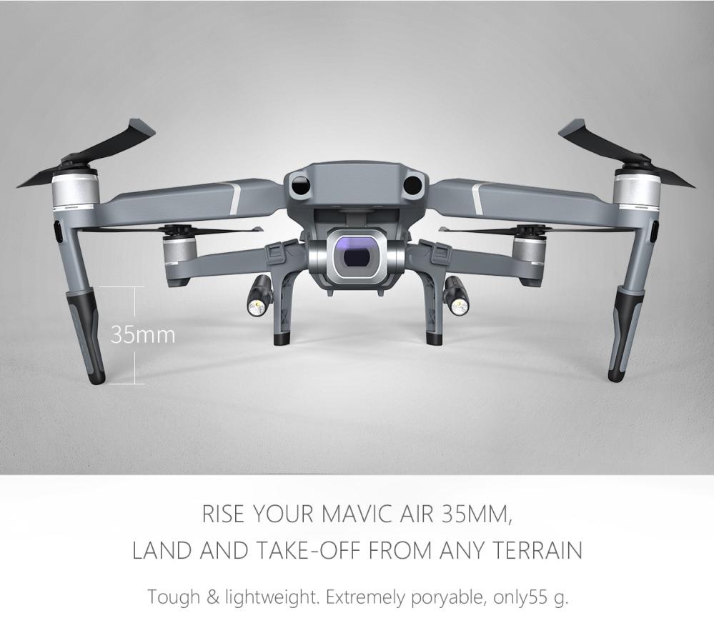 PGYTECH Landställsben med 2st LED-lampor för MAVIC 2