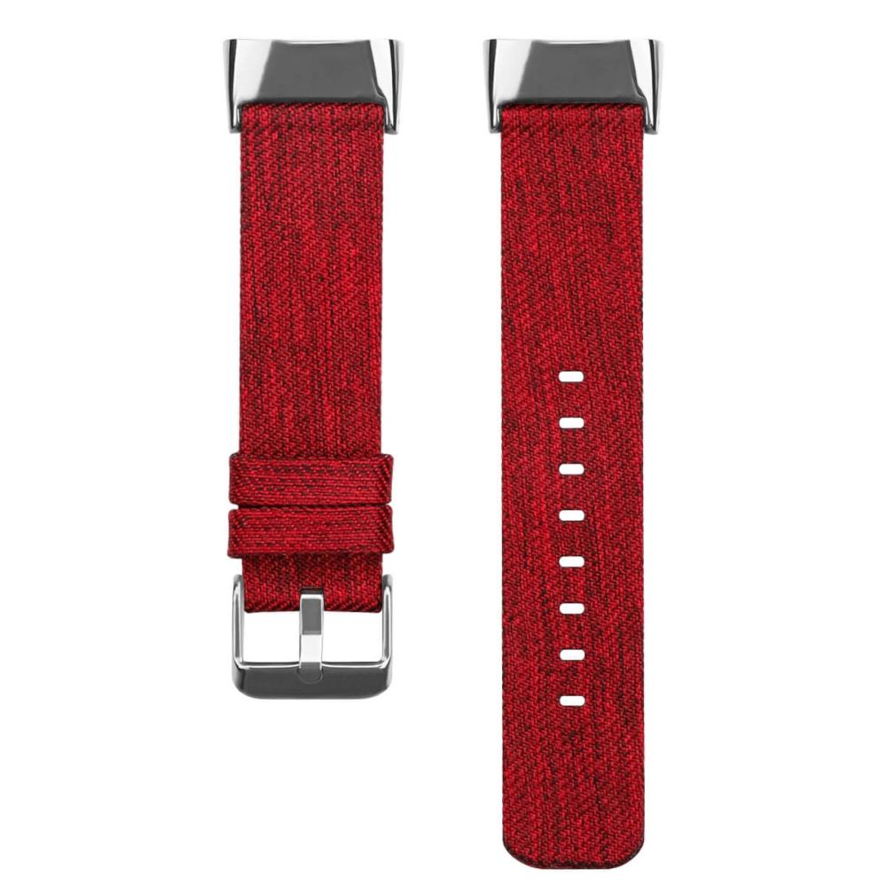Armband för Fitbit Charge 5 - Röd nylon