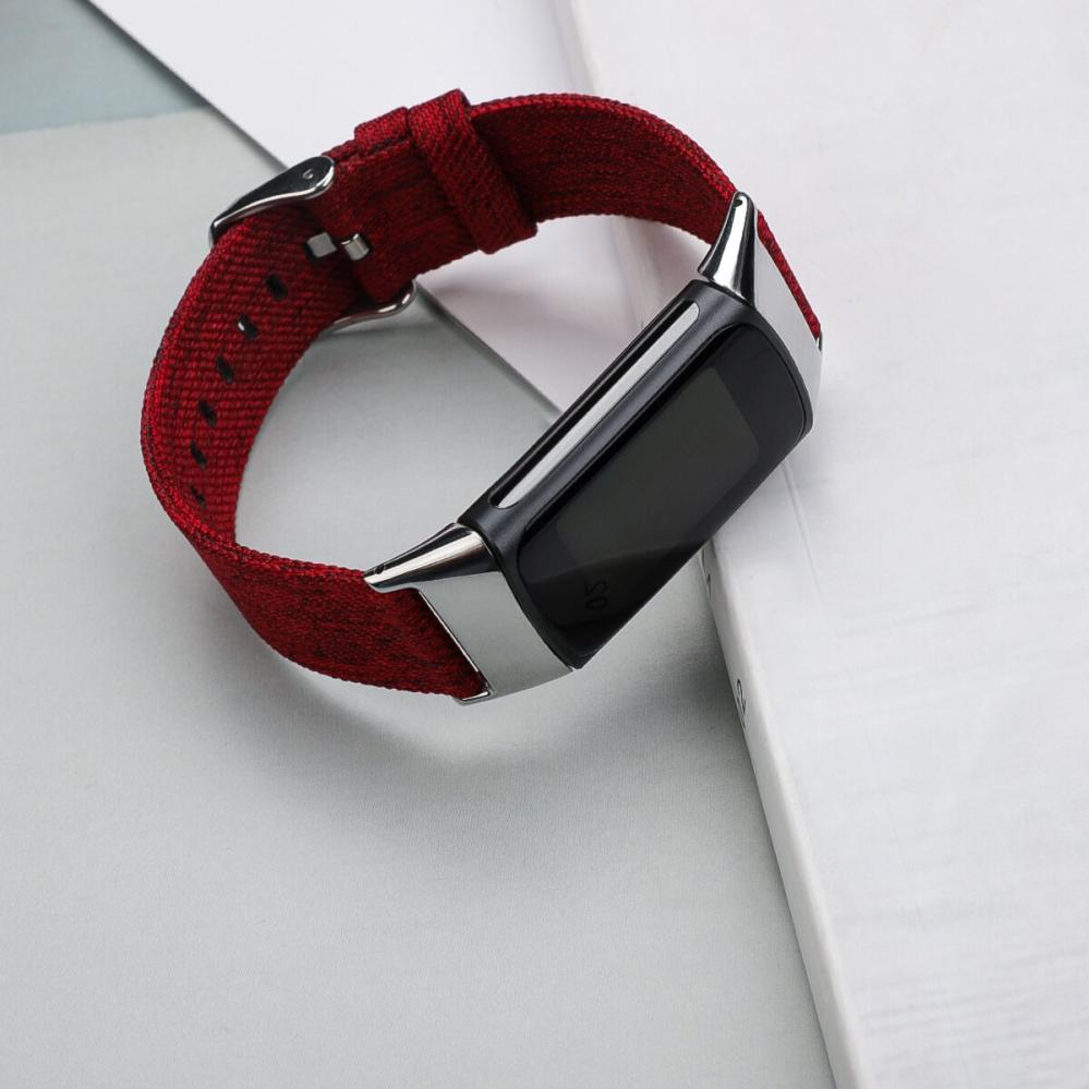 Armband för Fitbit Charge 5 - Röd nylon