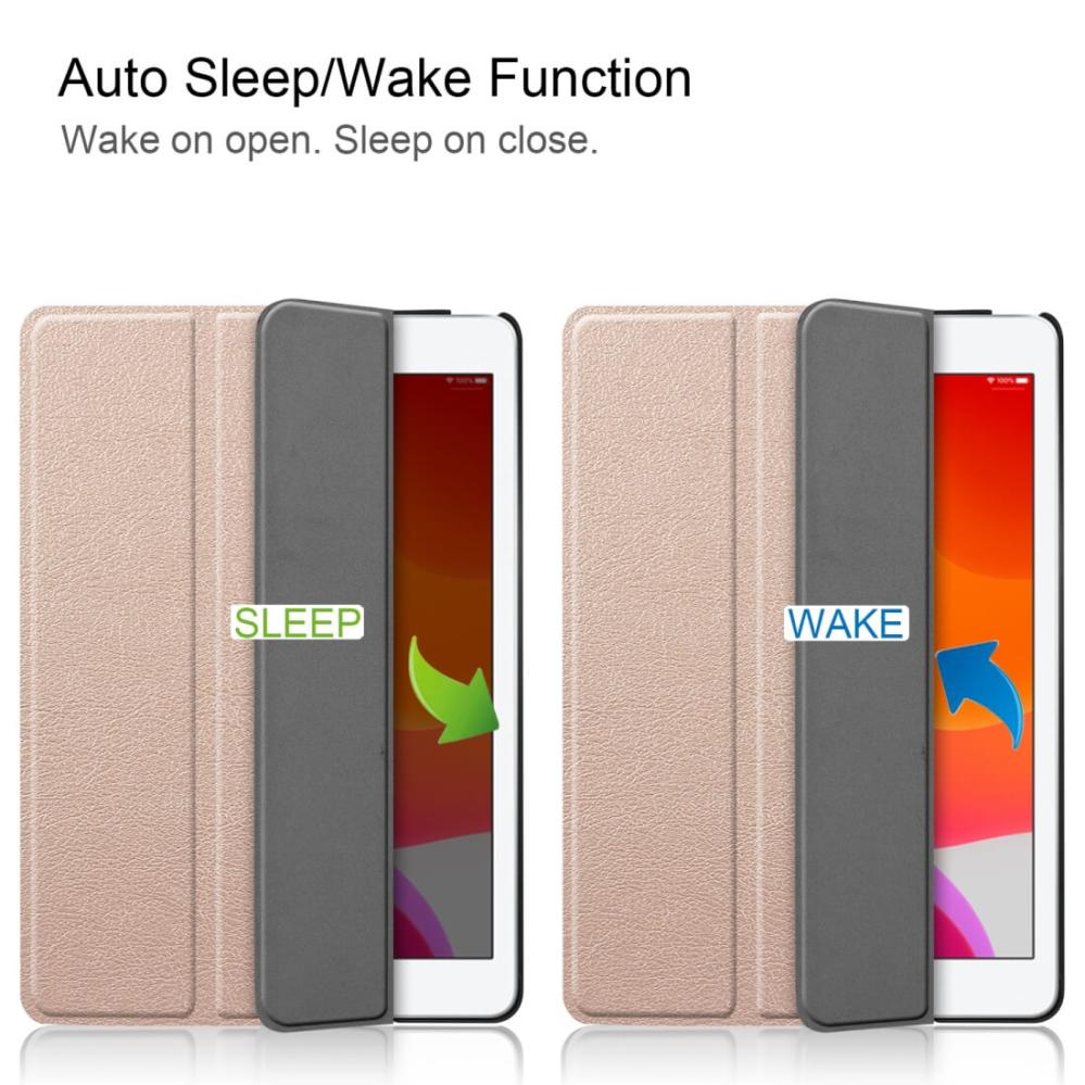 Fodral för iPad 10.2 med Sleep/ Wake-up funktion Guld