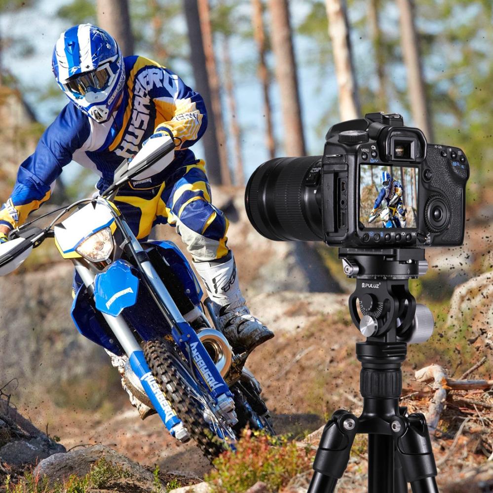 Puluz Tilthuvud 180 graders kulled för panoramafotografering