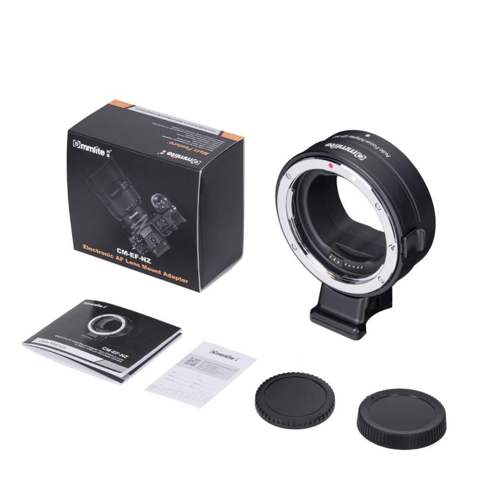 Commlite Objektivadapter elektr till Canon EF/EF-S Objektiv för Nikon Z K-hus