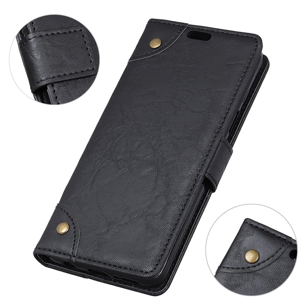 Plånboksfodral för Moto E5/ Moto G6 Play - Svart marmormönster