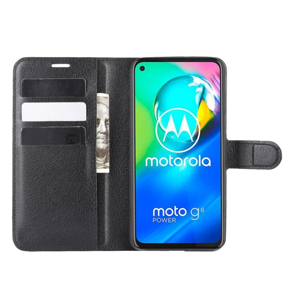 Plånboksfodral för Motorola Moto G8 Power Svart