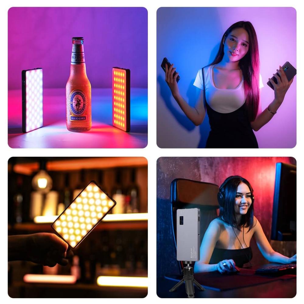 Puluz LED-panel/belysning för vlogg med inbyggt batteri