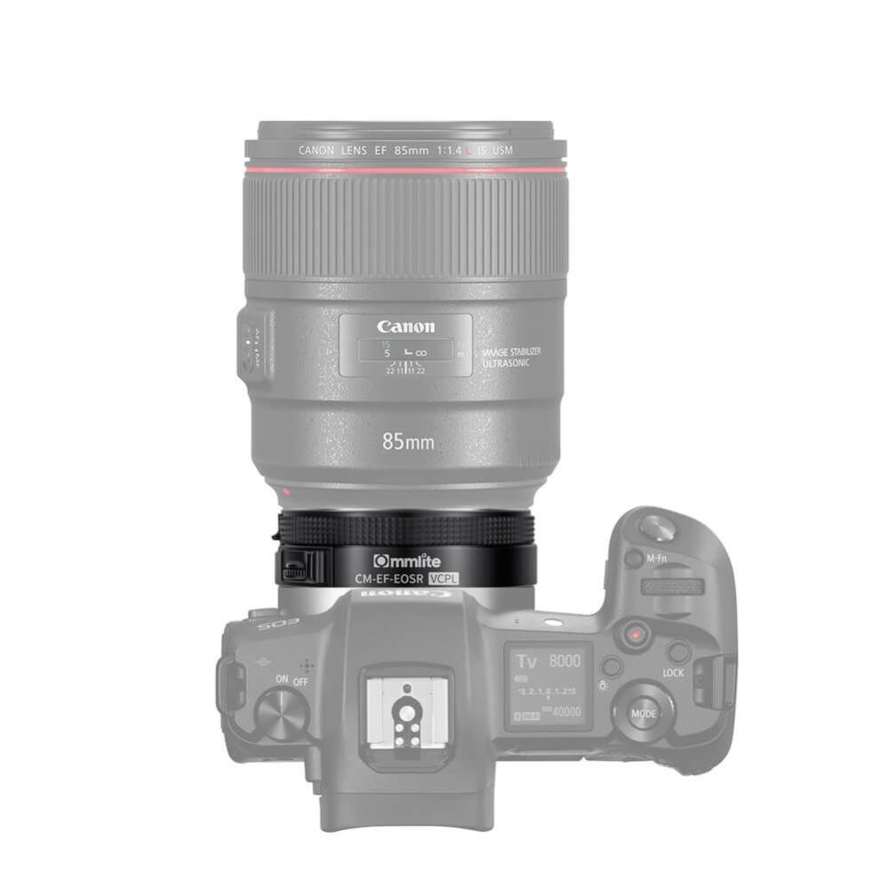 Commlite Objektivadapter elektr till Canon EF/EF-S för Canon R Kamera CPL