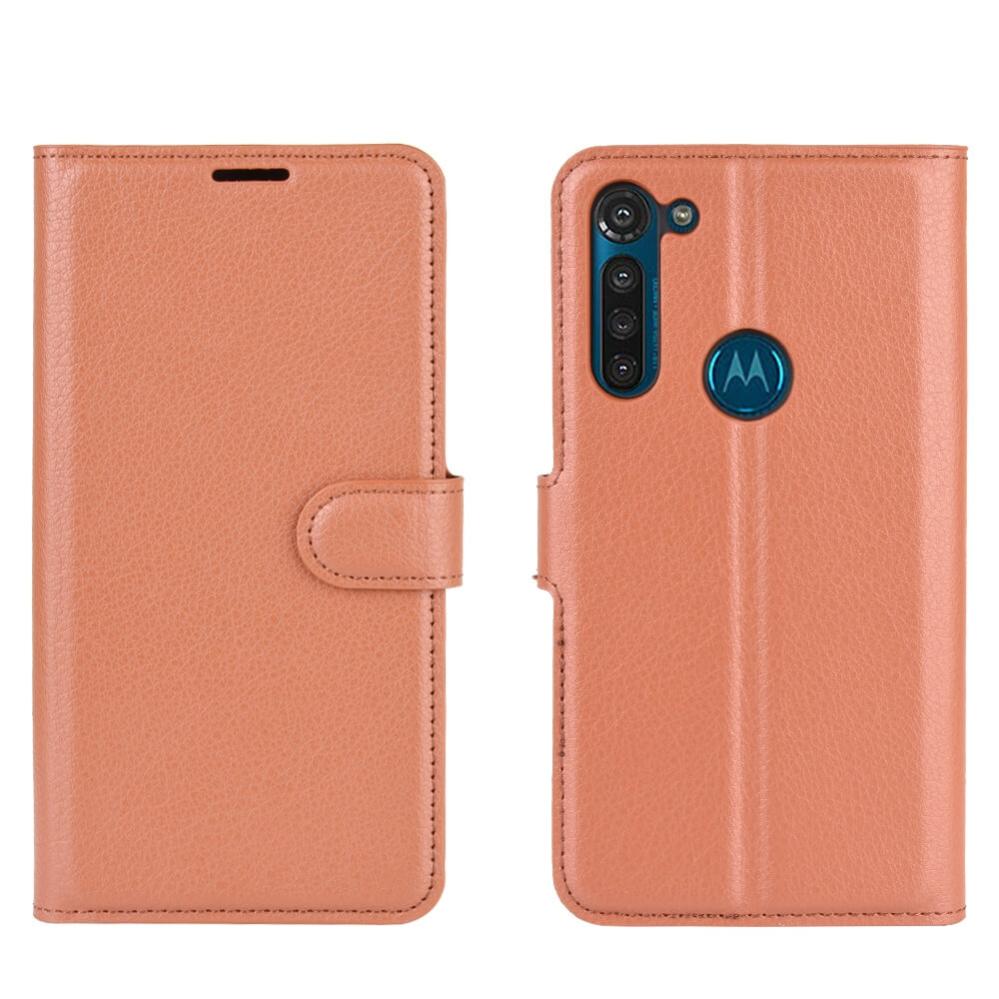 Plånboksfodral för Motorola Moto G8 Power Brun